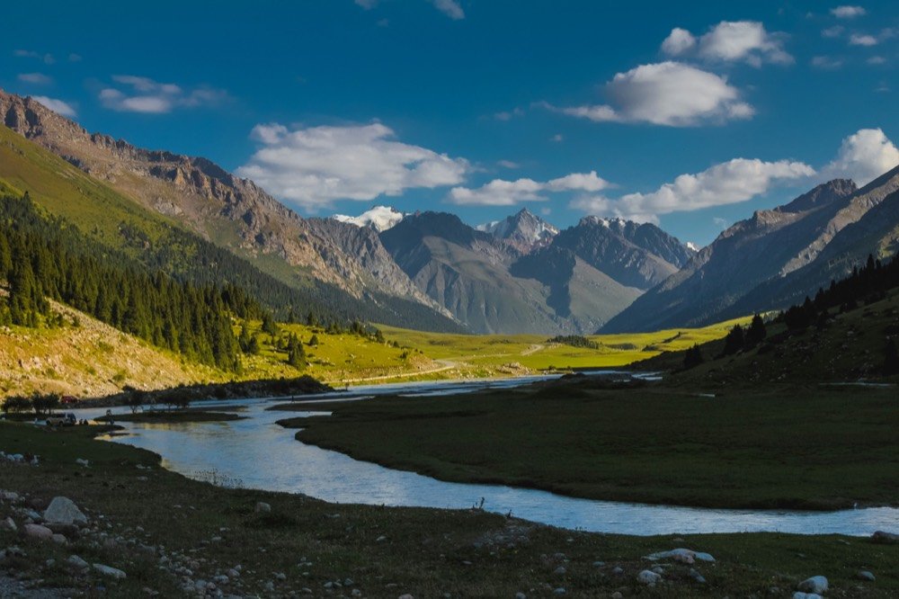 Karakol valley on the way to Ala-Kul lake, Ala-Kul lake trek